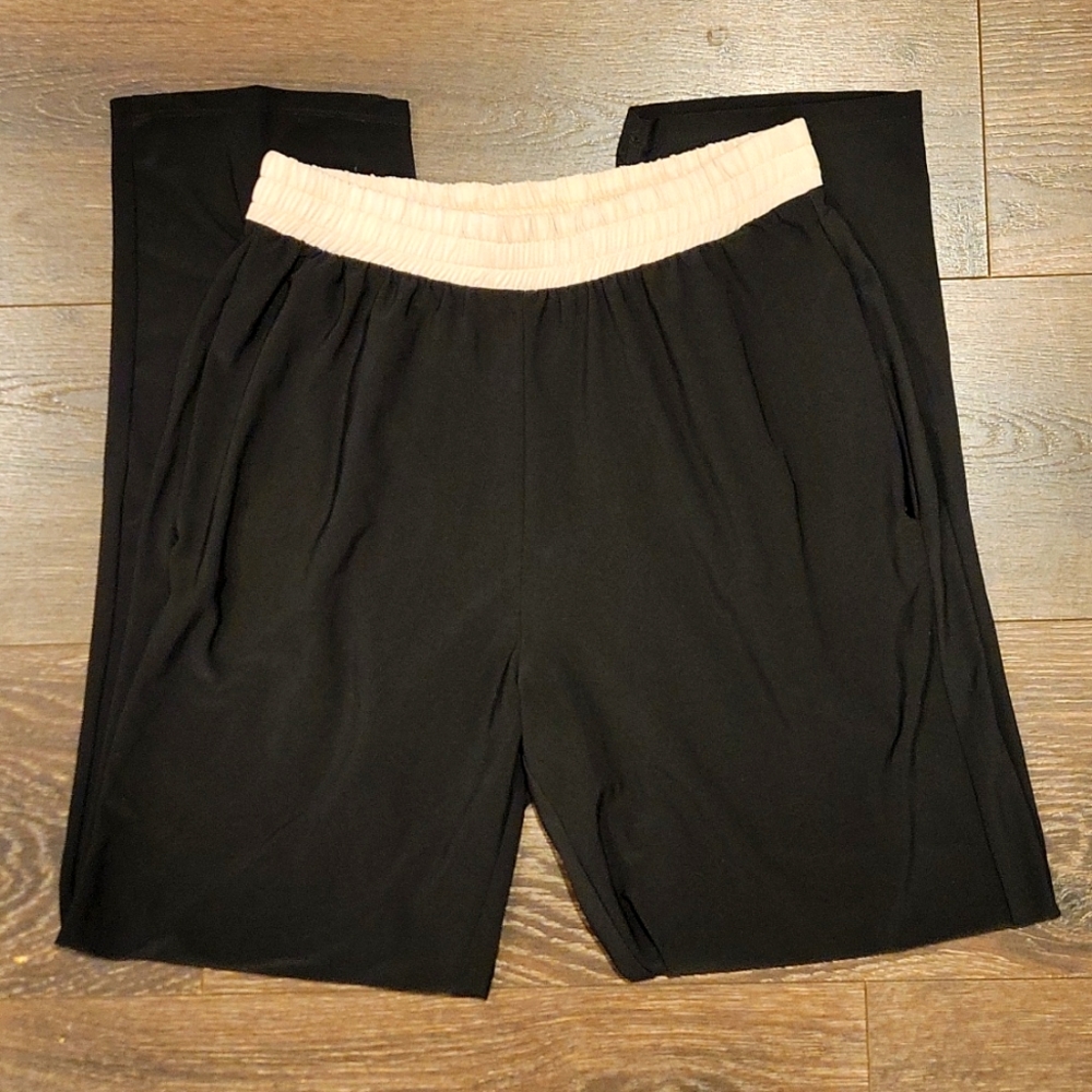 ❤ ZARA PULL ON STRETCHY FLOWY TAPERED LEG ANKLE PANTS, SMALL